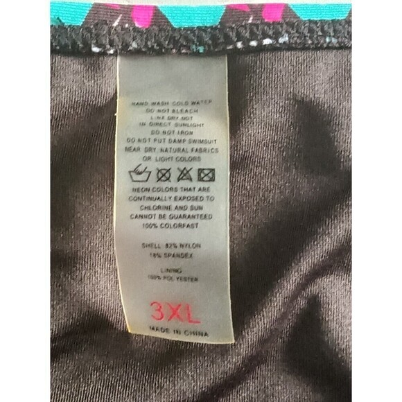 Abstract Print Adjustable Side Tie Bikini Bottom Size 3x NWOT Unbranded - Picture 4 of 6